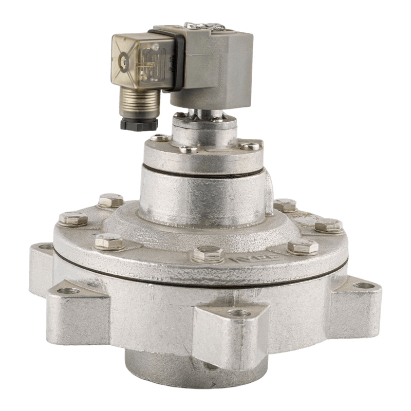 Rechtwinkliger Luftsammel-Staubfilter mit zwei Positionen, Zweiwege-Impulsmagnetventil aus Aluminiumguss DMF-Y