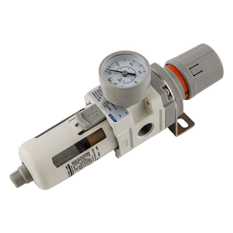 Luftfilterregler mit rundem Manometer, Filterregler-Integration 2 in i