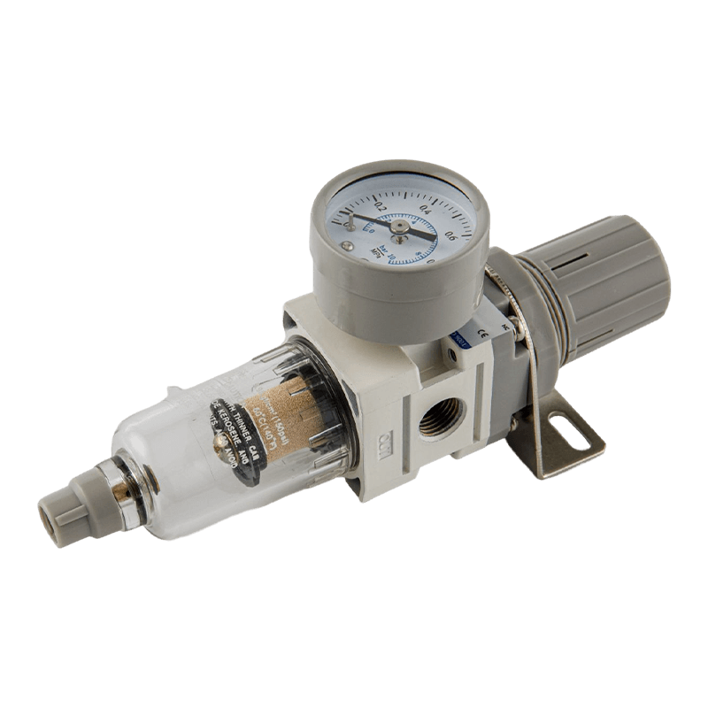 Luftfilterregler mit rundem Manometer, Filterregler-Integration 2 in i