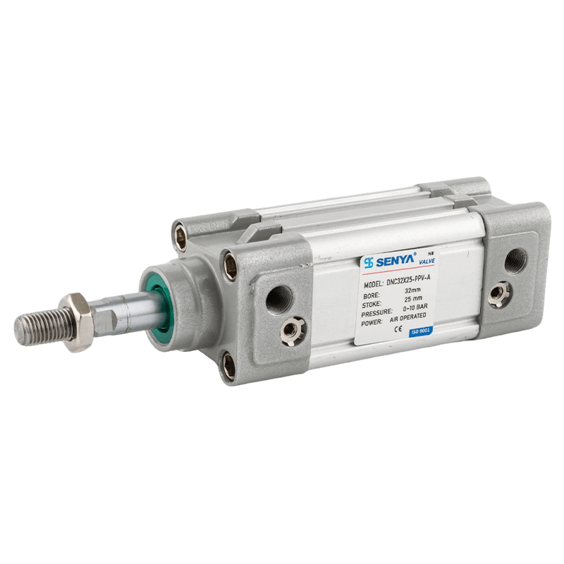 Luftzylinder nach ISO 15552-Standard. Pneumatischer Antrieb für schnelle und flexible Schmierung